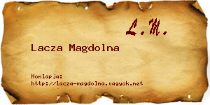 Lacza Magdolna névjegykártya