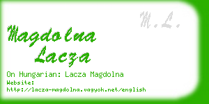 magdolna lacza business card